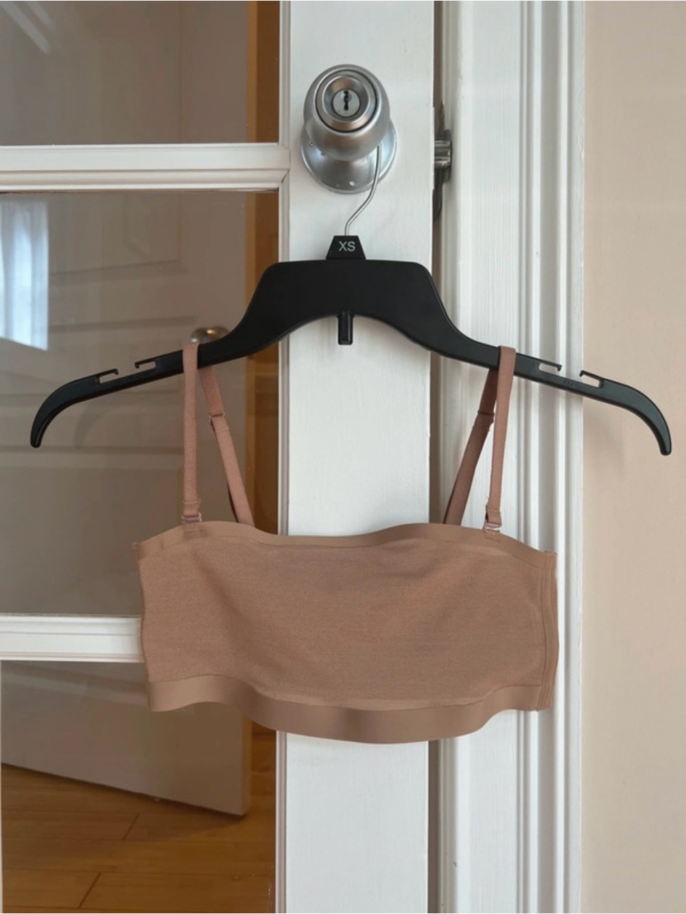 SKIMS Stretch Bandeau Bralette in Taupe (Tag Cut)